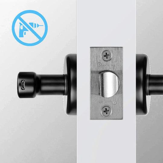 ✅Penghantaran Percuma✈Pemegang Kunci Pintu Pintar Cap Jari Dengan Kawalan APP Bluetooth
