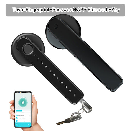 ✅Penghantaran Percuma✈Pemegang Kunci Pintu Pintar Cap Jari Dengan Kawalan APP Bluetooth
